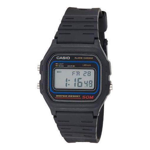 CASIO Male YOUTH Japan / South Korea Fashion Analog Mens Black Digital W-59-1VHDF
