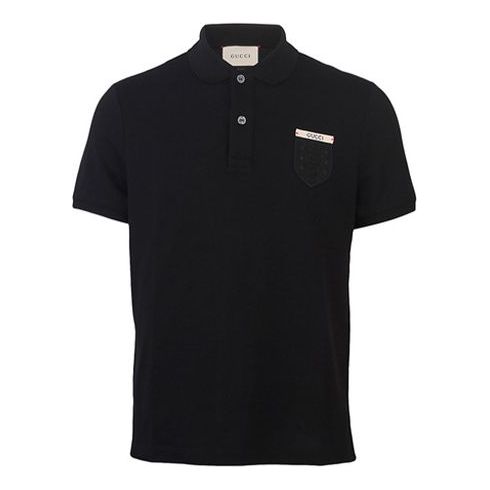 Gucci Cotton Short-Sleeved Polo Shirt For Men Black 408322-X5C07-1000