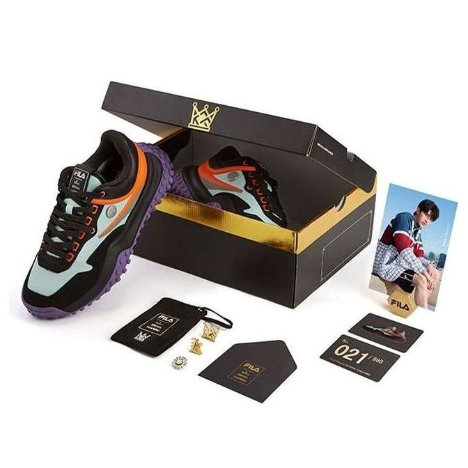 (WMNS) Fila x MIHARA YASUHIRO Running Shoes Black/Purple T12W034102FMB