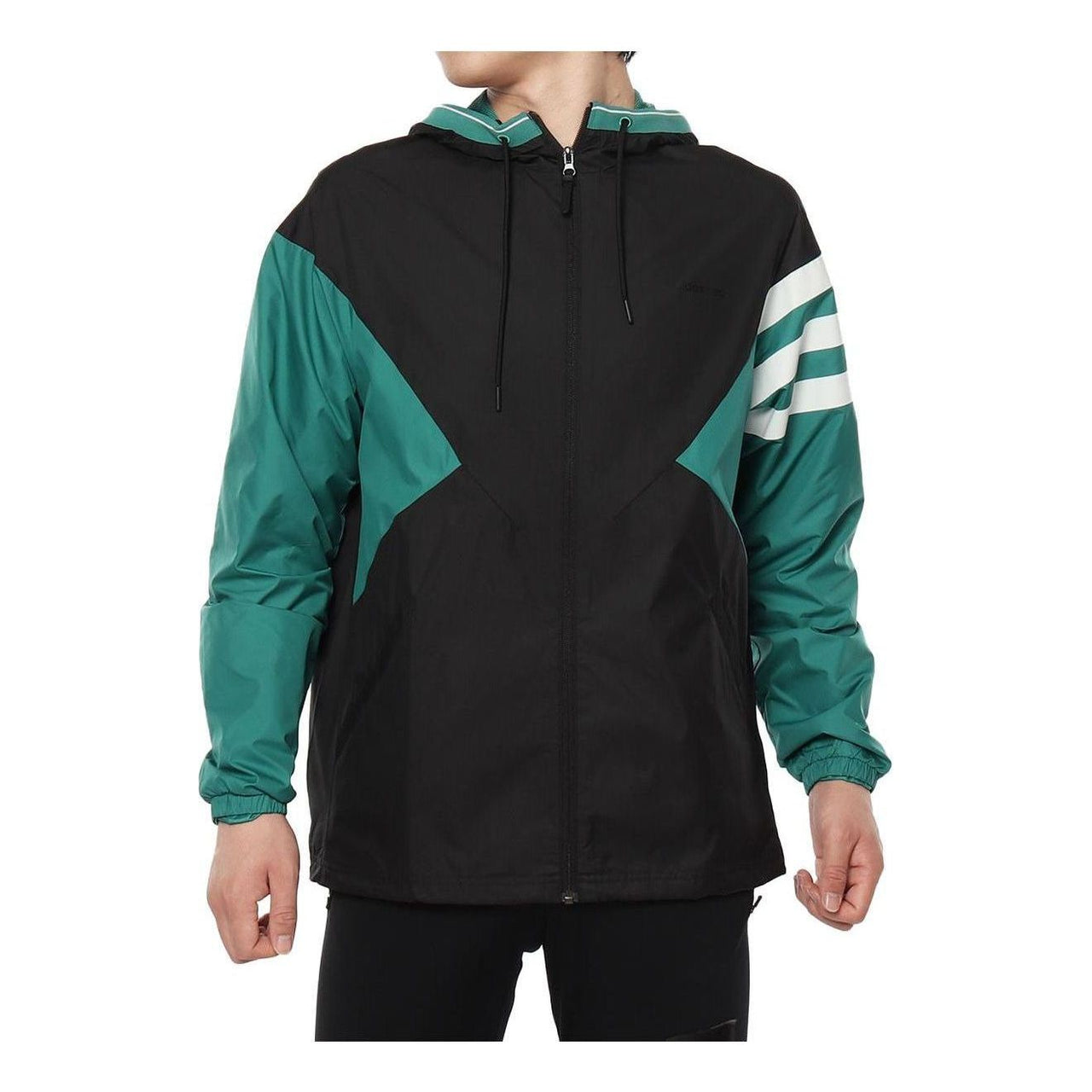adidas Neo M CS XIELD WB Sports Jacket 'Black Green' DW8098