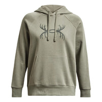 (WMNS) Under Armour Rival Fleece Antler Hoodie 'Light Green' 1380262-504