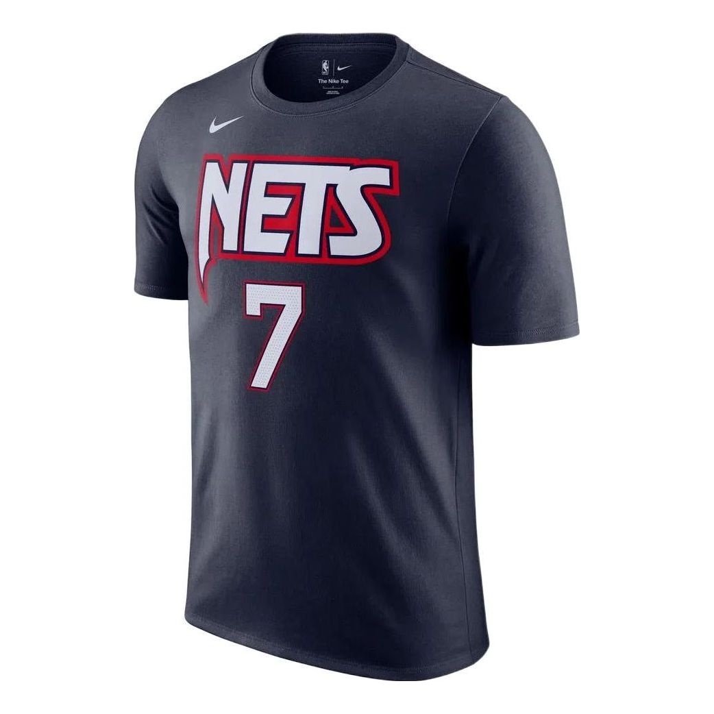 Nike NBA Brooklyn Nets Durant No. 7 T-Shirt 'Navy White Red' DA7359-419