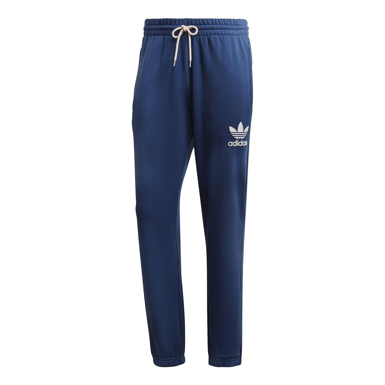 Men's adidas FW22 Logo Printing Solid Color Bundle Feet Sports Pants/Trousers/Joggers Blue HL9279