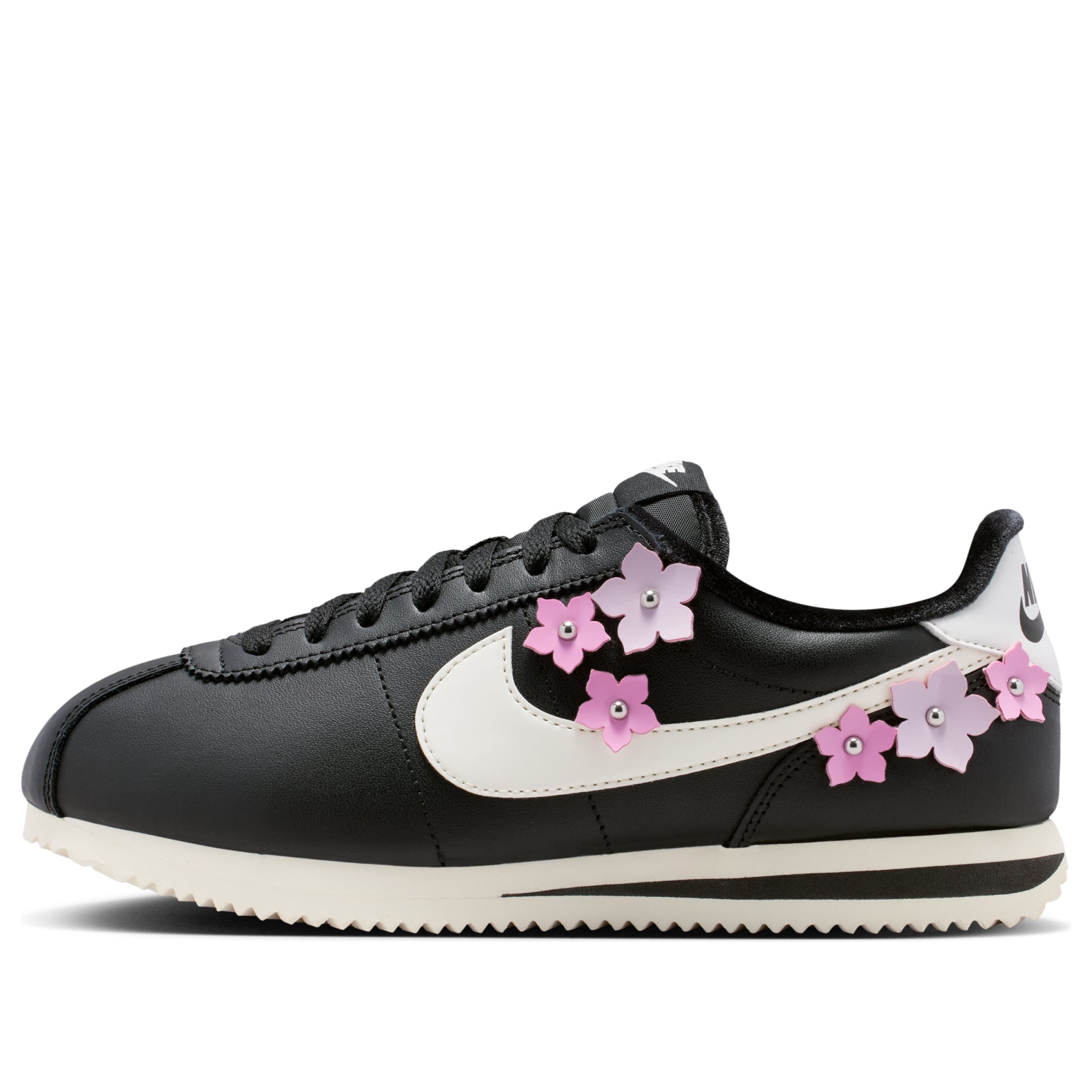 (WMNS) Nike Cortez Leather 'Florette - Black Pink Rise' IV5675-001