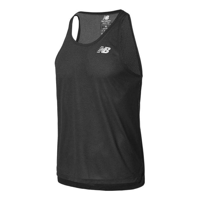 New Balance Essentials Logo Running Tank Top 'Black' AMT21260-BK