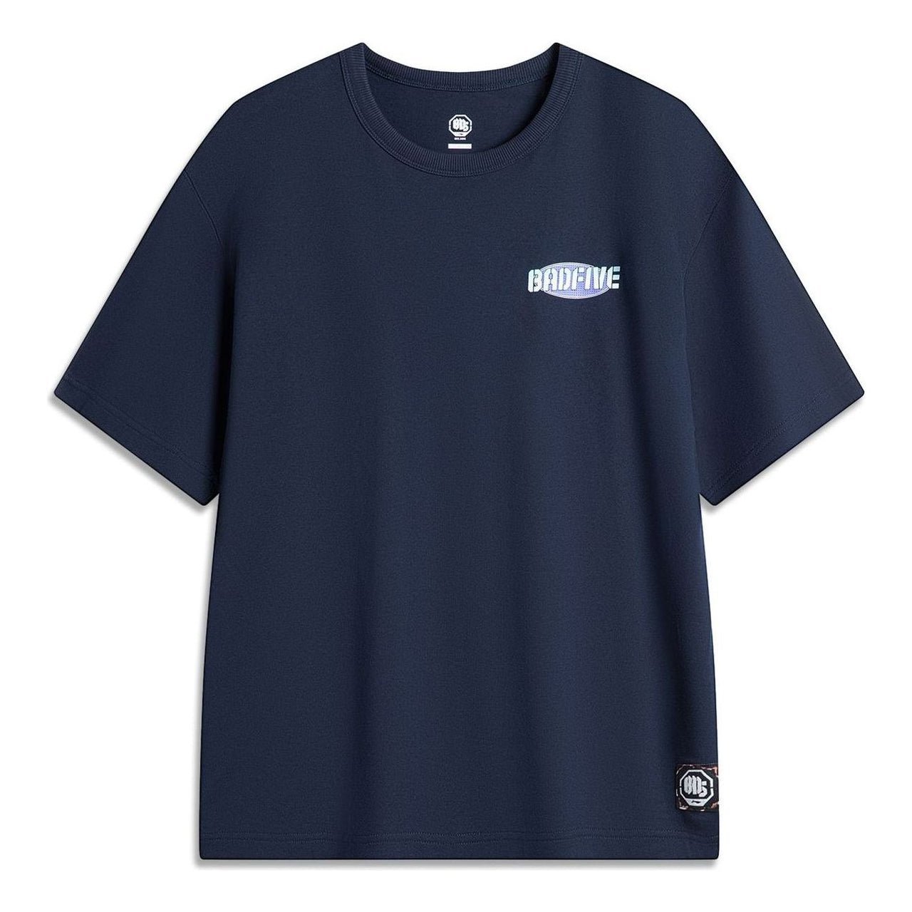 Li-Ning BadFive Hoops Graphic T-shirt 'Navy' AHSU149-6
