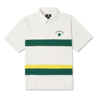 Converse Colorblock Logo Polo Shirt 'White Green' 10024880-286