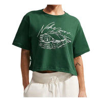 (WMNS) Nike Cropped T-Shirt 'Gorge Green' IM0310-341
