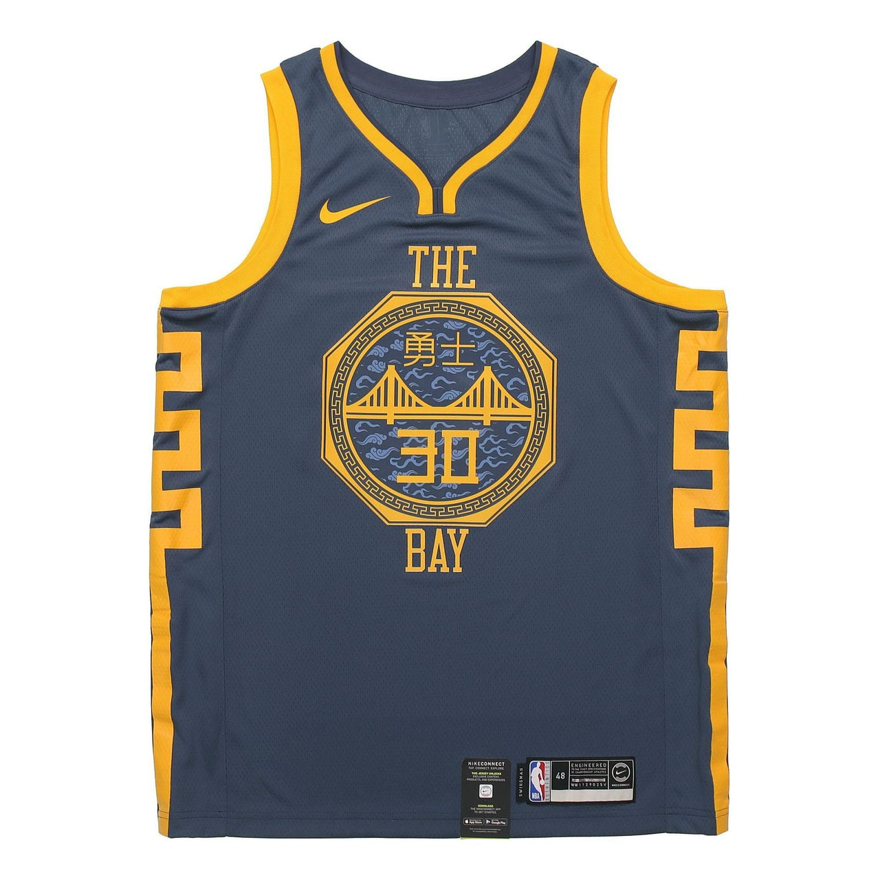 Nike NBA Jersey SW Fan Edition 18-19 Season Golden State Warriors Stephen Curry Warrior 3 0 City limited Blue AJ4610-428