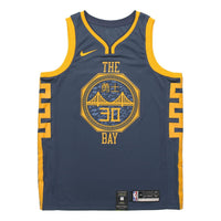 Nike NBA Jersey SW Fan Edition 18-19 Season Golden State Warriors Stephen Curry Warrior 3 0 City limited Blue AJ4610-428