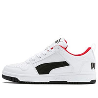 (GS) PUMA Rebound Layup Lo Low Top White/Red/Black 370490-01