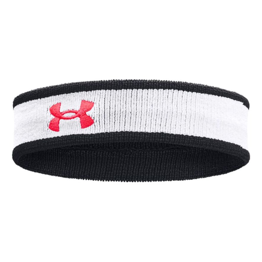Under Armour Performance Terry Headband 'White Black' 1373118-102