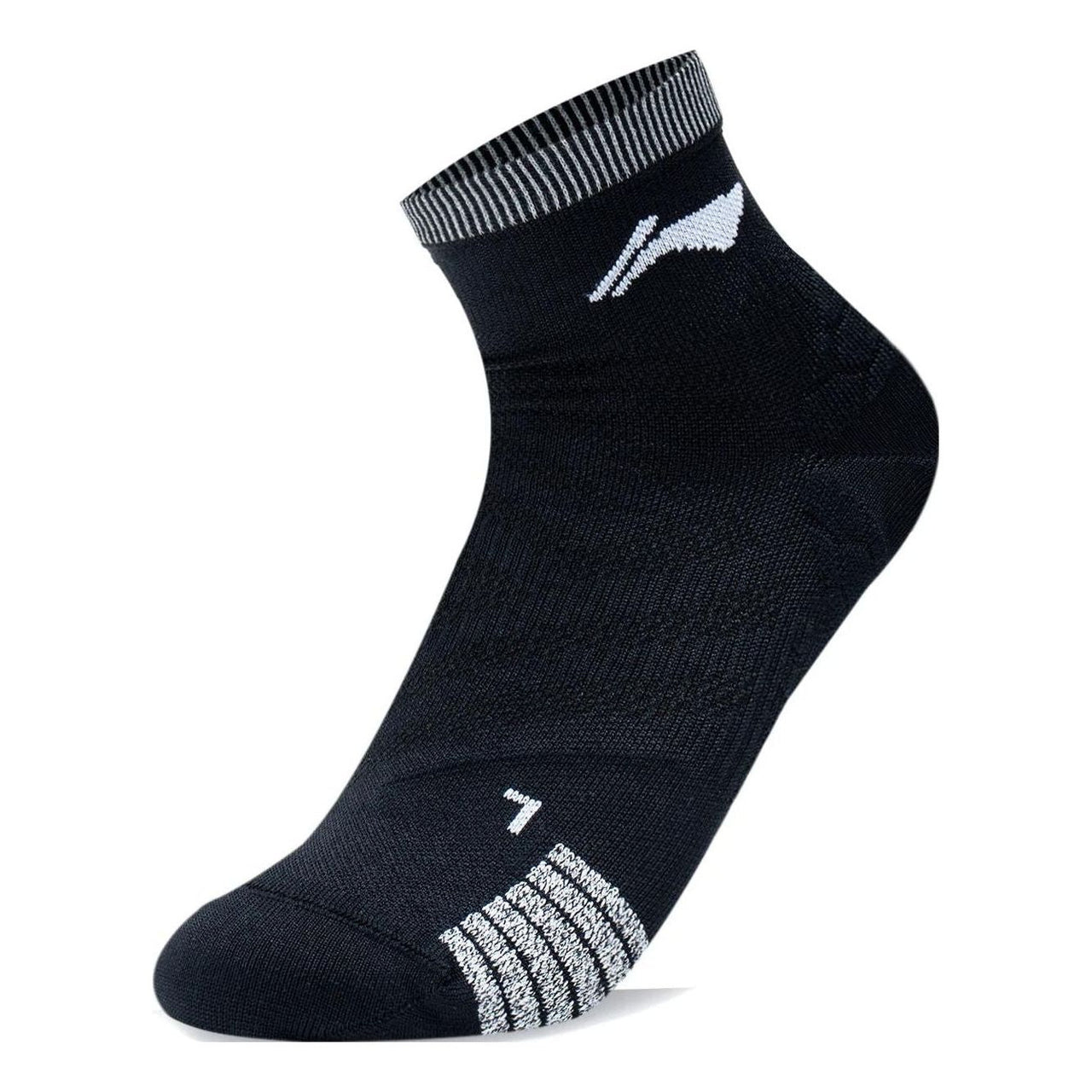 Li-Ning Logo Mid Cut Socks 'Black' AWST007-1