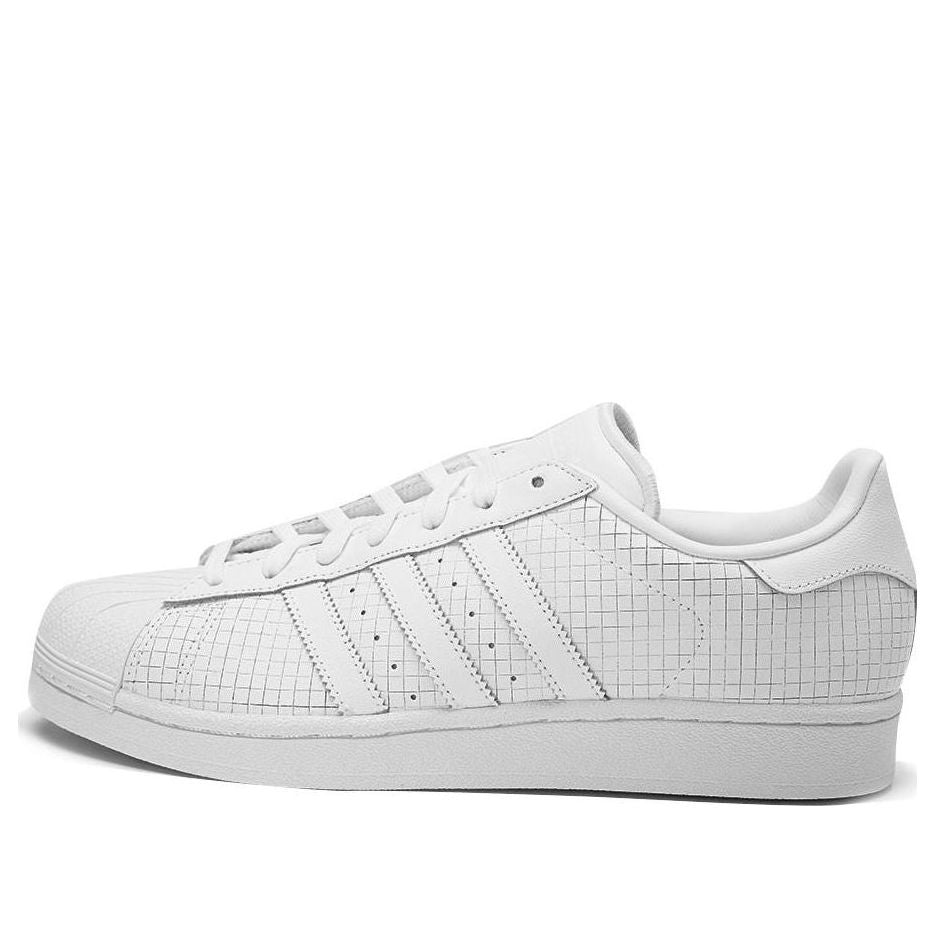 adidas Superstar 'Scored Leather - Triple White' AQ8334