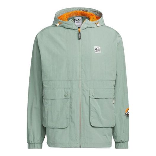 adidas Original Adventure Windbreaker Jacket 'Silver Green' IK8594