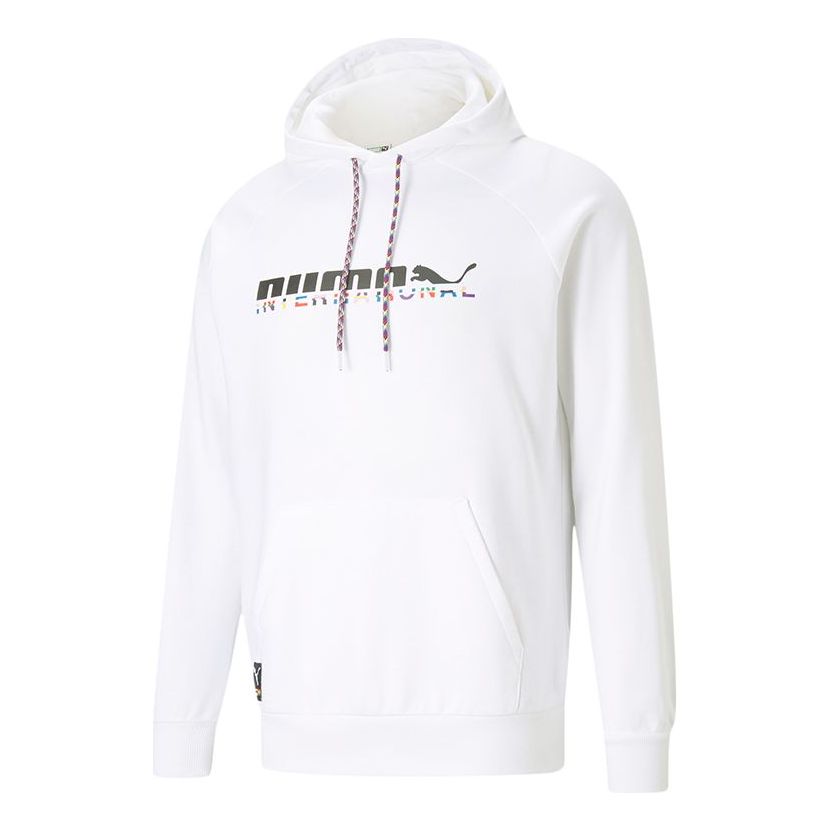 PUMA International Graphic Hoodie 'White Grey' 531329-02