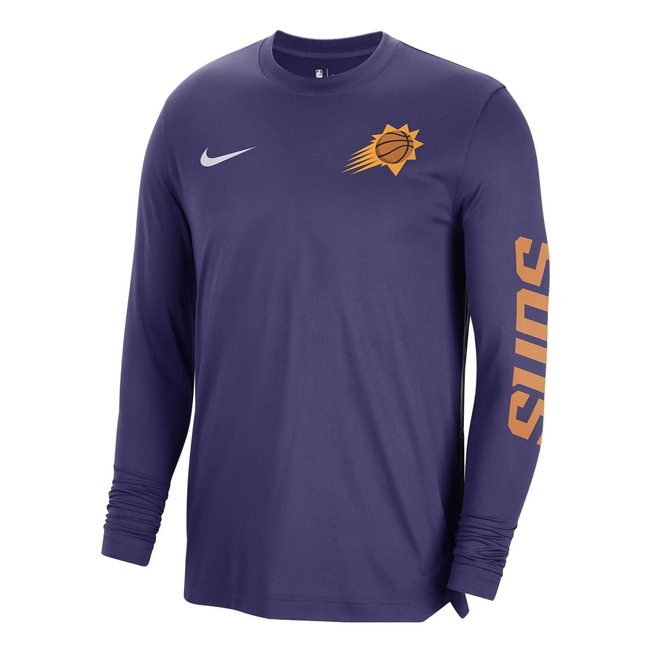 Nike x NBA Dri-FIT Brooklyn Nets Long Sleeve Pre-Game T-Shirt 'Purple' FB3490-566