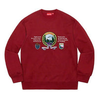 Supreme FW19 Week 12 Mountain Crewneck Cardinal SUP-FW19-1006