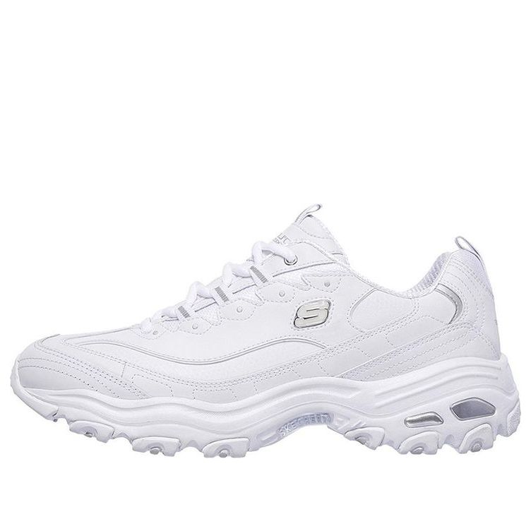 Skechers D'Lites 1.0 Low-Top Running Shoes White 52676-WHT