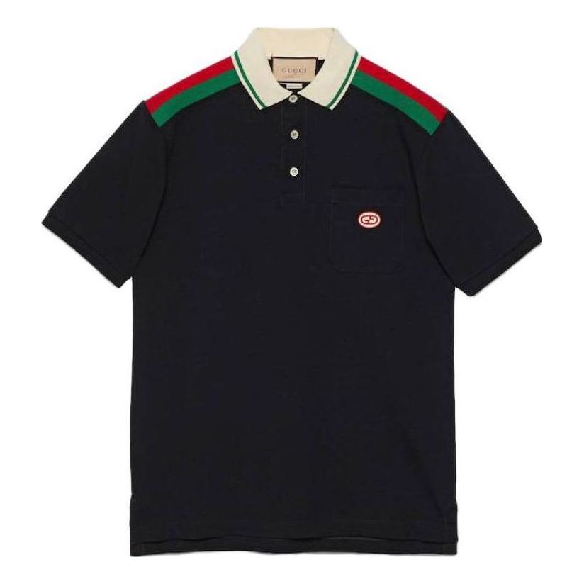 Gucci Cotton Polo With Interlocking G 'Black' 737656-XJF4V-1043