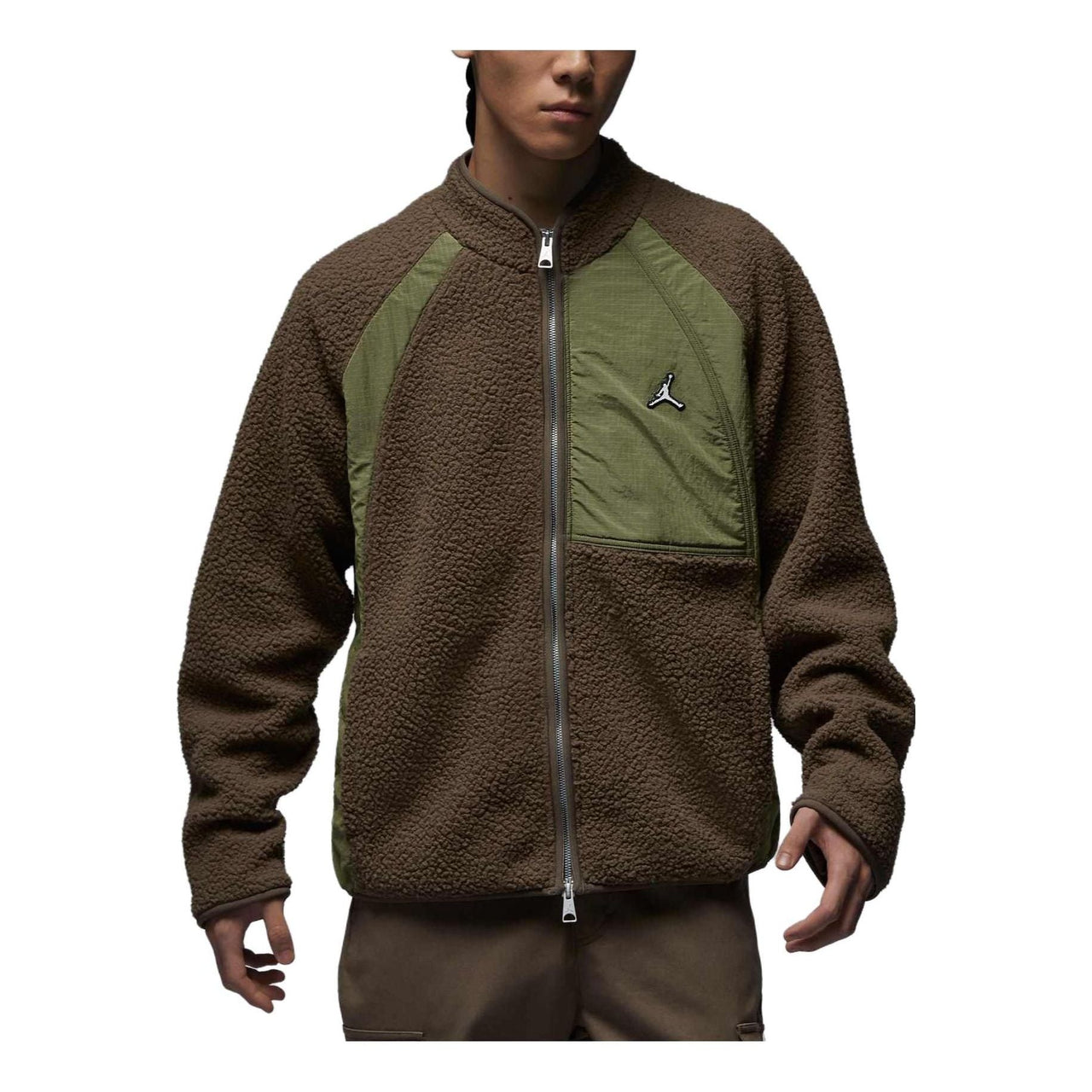 Air Jordan Long Sleeves Fleece Jacket 'Brown' FV8450-274