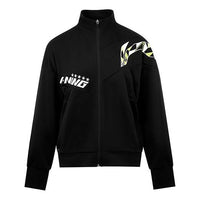 (WMNS) Li-Ning Badminton Series Logo Printing Jacket 'Black' AWDS364-1