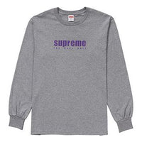 Supreme SS19 The Real Shit L/S Tee Heather Grey SUP-SS19-259