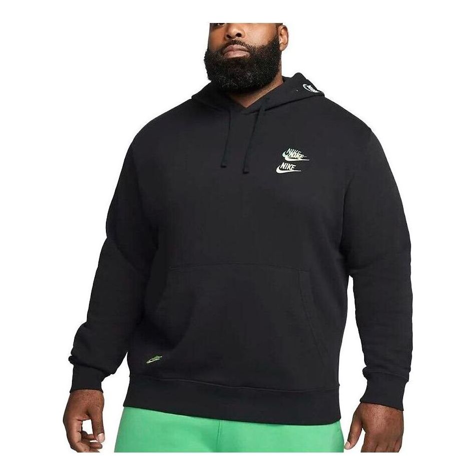 Nike Multi-Swoosh Fleece Hoodie 'Black' DM8882-010