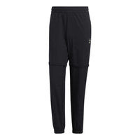 Men's adidas neo SW 2N1 TP Woven Bundle Feet Detachable Sports Pants/Trousers/Joggers Black HC9734