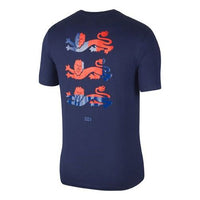 Nike England National Team 20/21 Training T-Shirt 'Navy Blue' CD1256-410