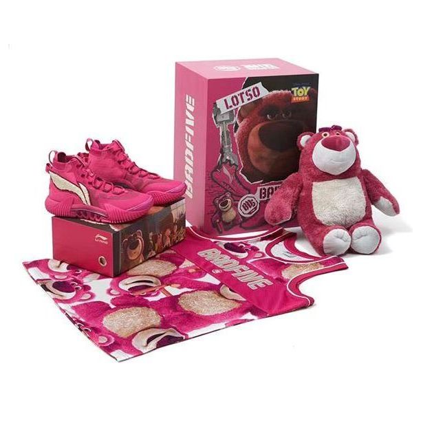 Li-Ning x Toy Story BadFive 2 'Lotso Strawberry Bear Special Box' ABFR015-1