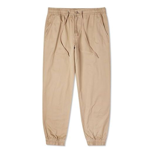 Men's Converse Solid Color Bundle Feet Sports Pants/Trousers/Joggers Khaki 10023502-A03
