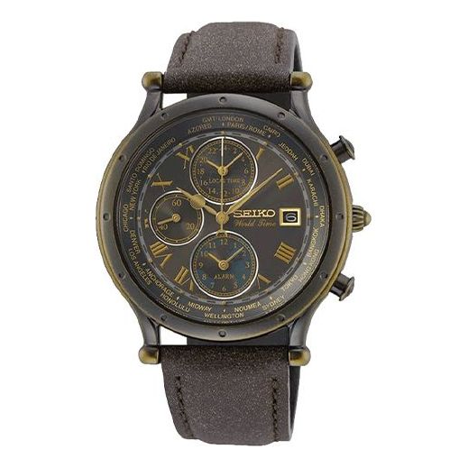 Men's SEIKO Version Casual waterproof Brown SPL062P1