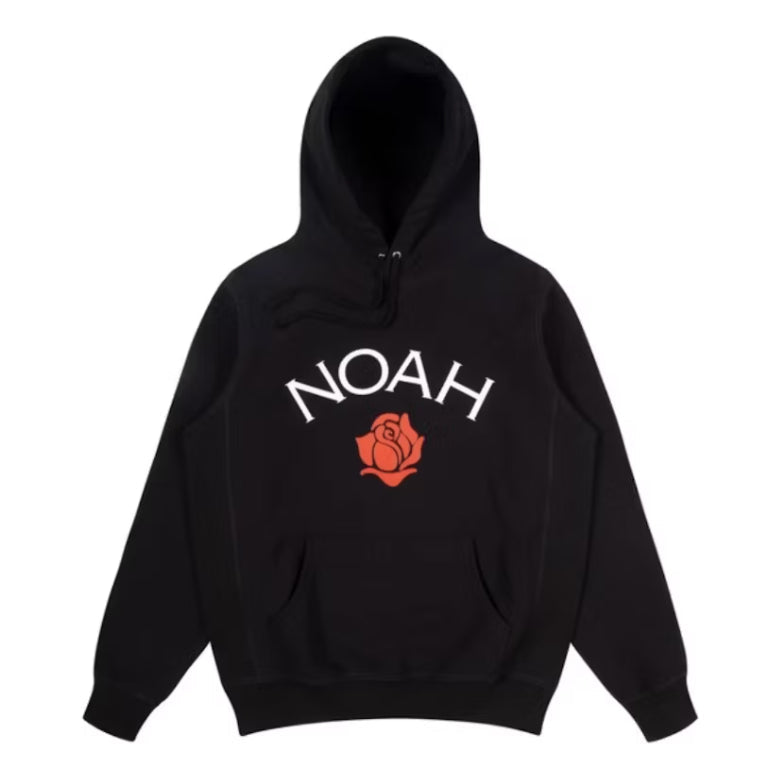 NOAH Rose Logo Hoodie 'Black' SS31FW19BLK