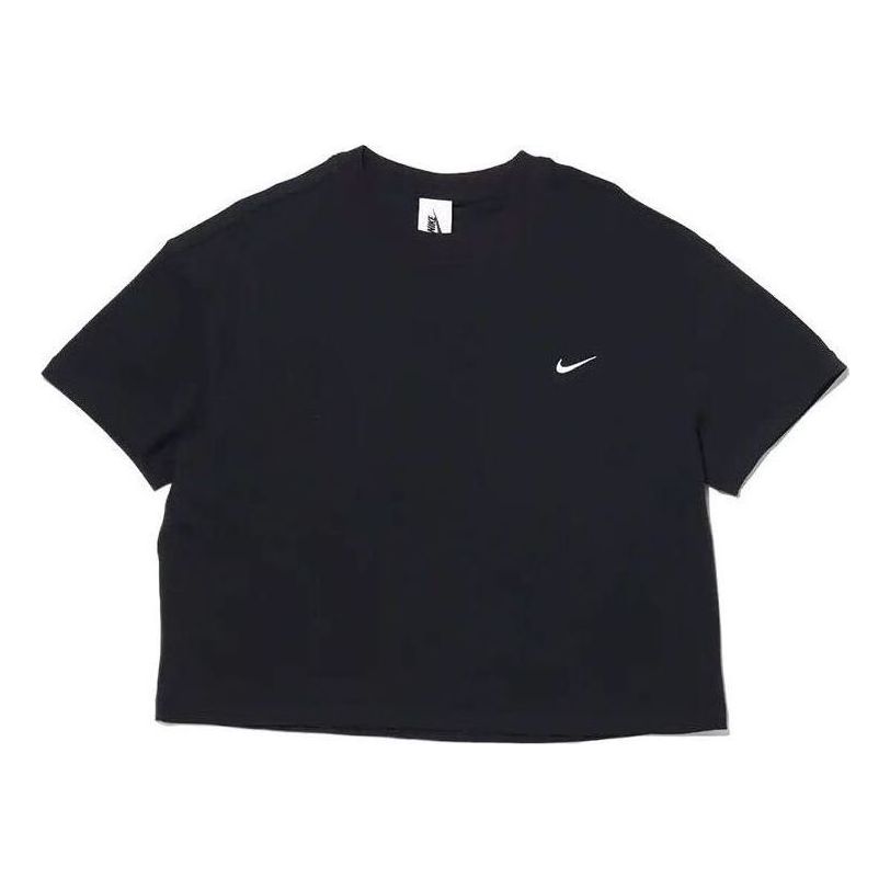 (WMNS) Nike Solo Swoosh T-Shirt 'Black' DA0324-010