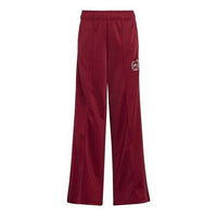 (GS) adidas Collegiate Graphic Pack Wide Leg Track Pants 'Burgundy' IJ0752