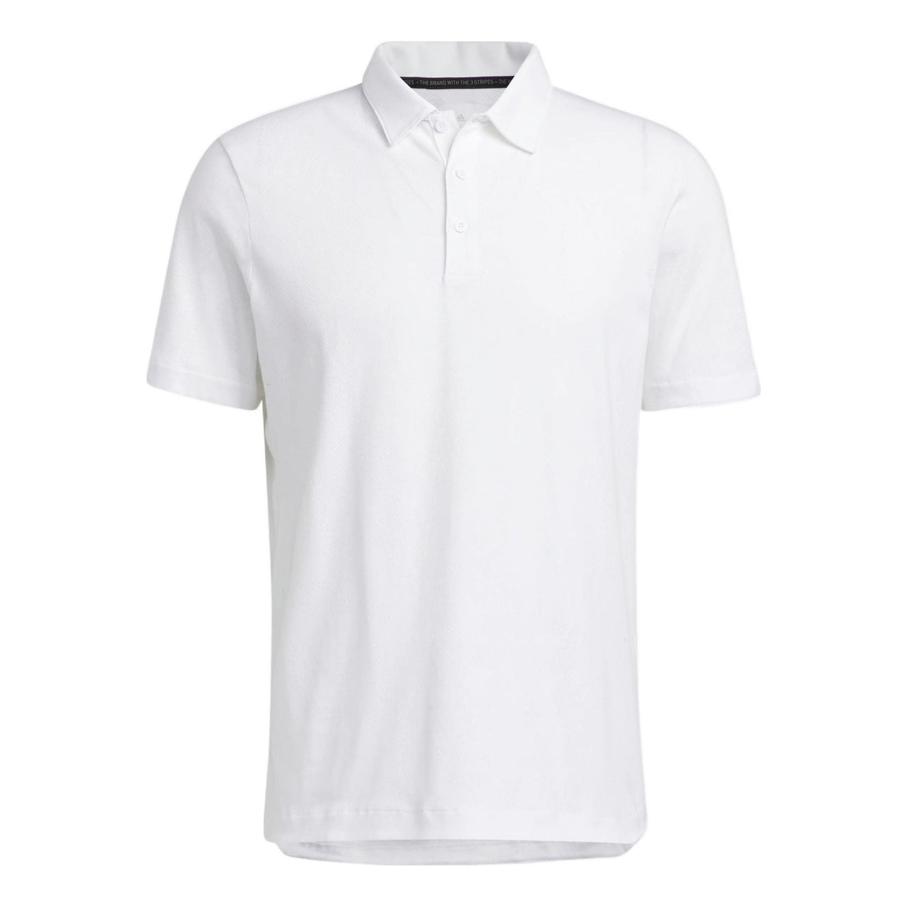 adidas Solid Color Golf Sports Short Sleeve White Polo Shirt HP1918