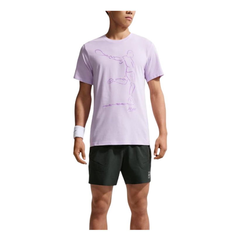 Nike Court Dri-FIT T-Shirt Asia Sizing 'Violet Mist' IH2105-511