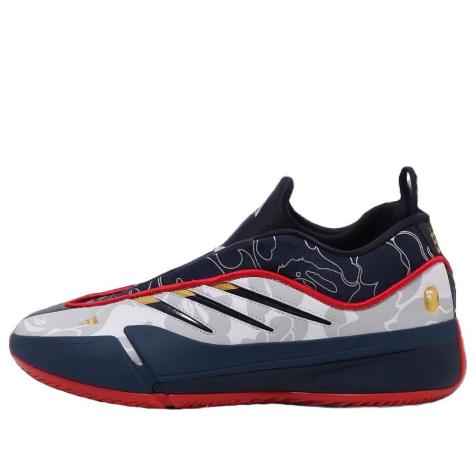 adidas x BAPE Dame 9 'Footwear White Core Black Gold Metallic' IH0787