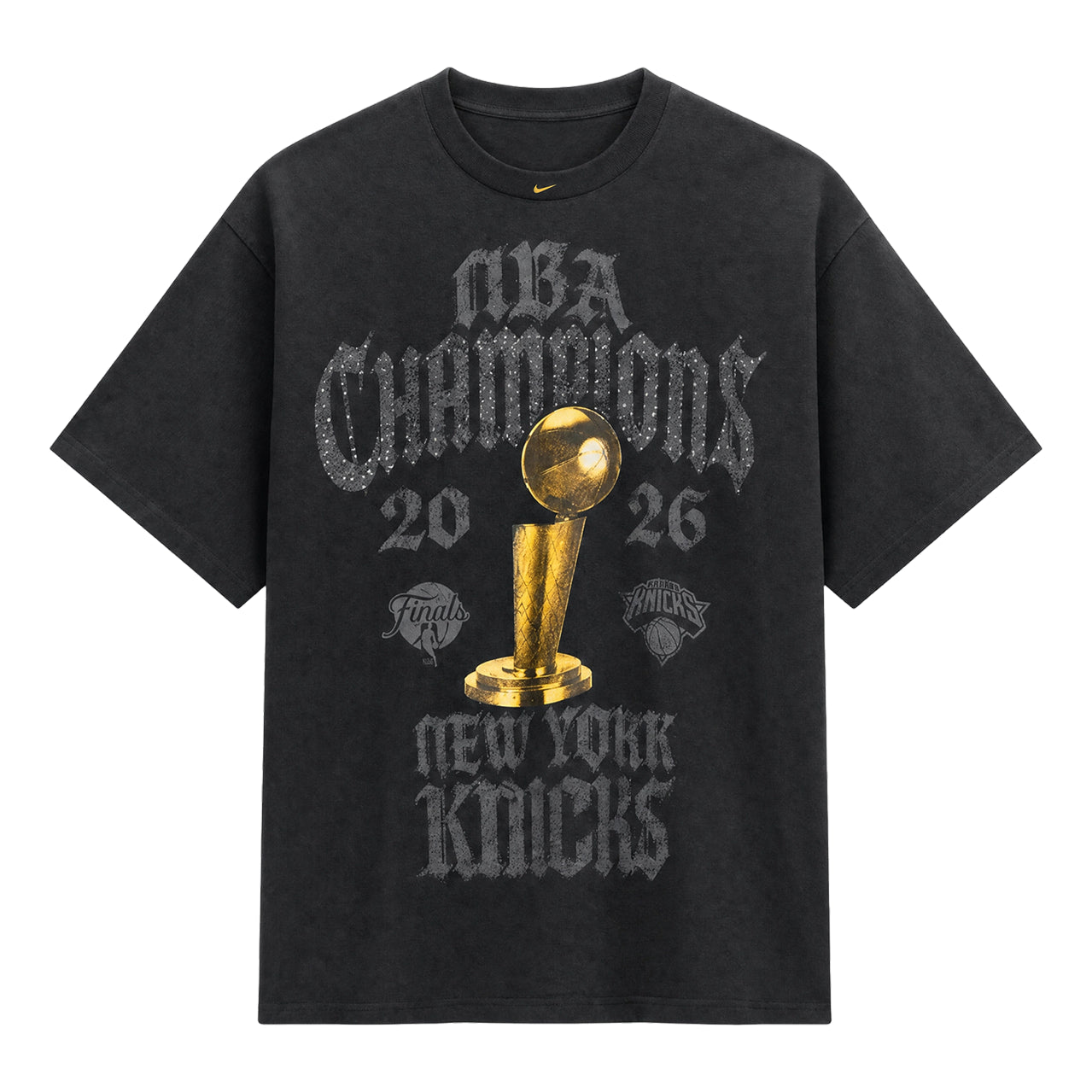 Nike New York Knicks 2026 NBA Finals Champions Authentic On Court T-shirt 'Grey' JJ0565-060
