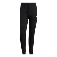 Men's adidas neo Sw Ft Tp Solid Color Lacing Bundle Feet Casual Sports Pants/Trousers/Joggers Black HD4642