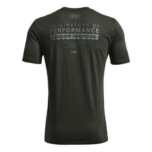 Under Armour Bar Originators Of Performance Training Sports Short Sleeve Men's Green 1352045-310