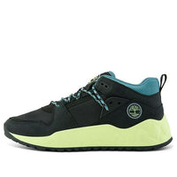Timberland Solar Wave Mixed-Media Sneakers 'Black Nubuck with Lime' A2B12W