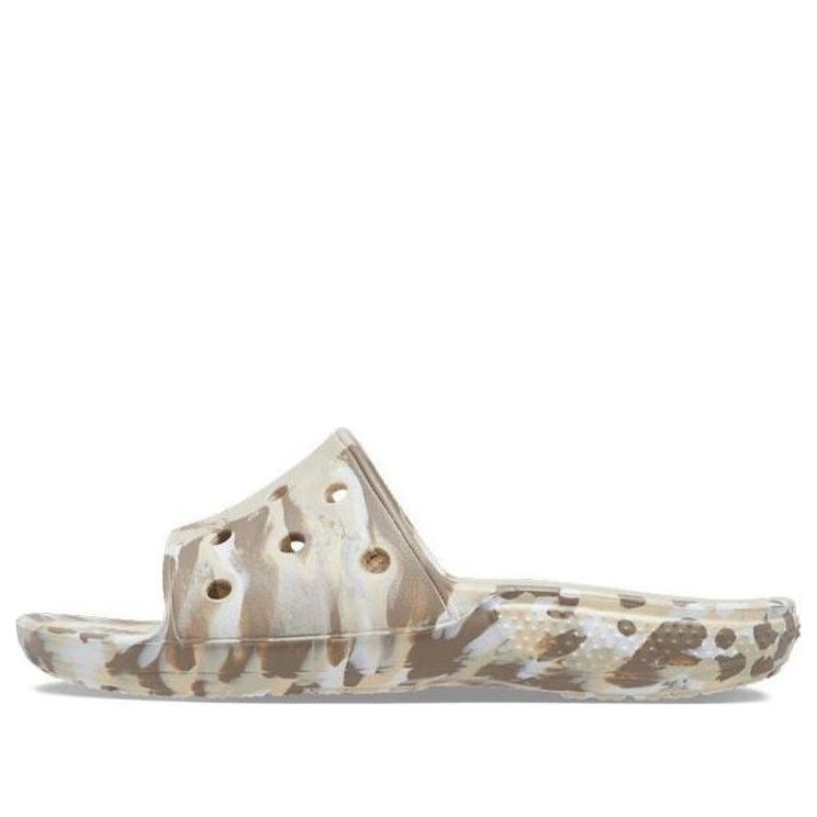 Crocs Classic Marbled Sandals 'White Brown' 206879-2Y3
