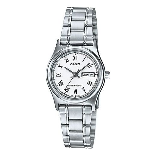 Casio Retro Analog Watch 'White Silver' LTP-V006D-7B
