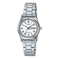 Casio Retro Analog Watch 'White Silver' LTP-V006D-7B