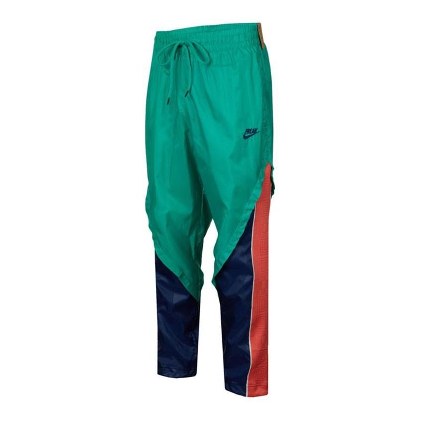 Men's Nike Logo Splicing Contrasting Colors Training Sports Pants/Trousers/Joggers Green DA5679-372