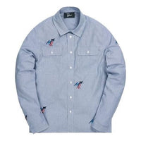 KITHX By Parra Madame Beach Striped Shirt 'Light Blue' PA43800-MLT