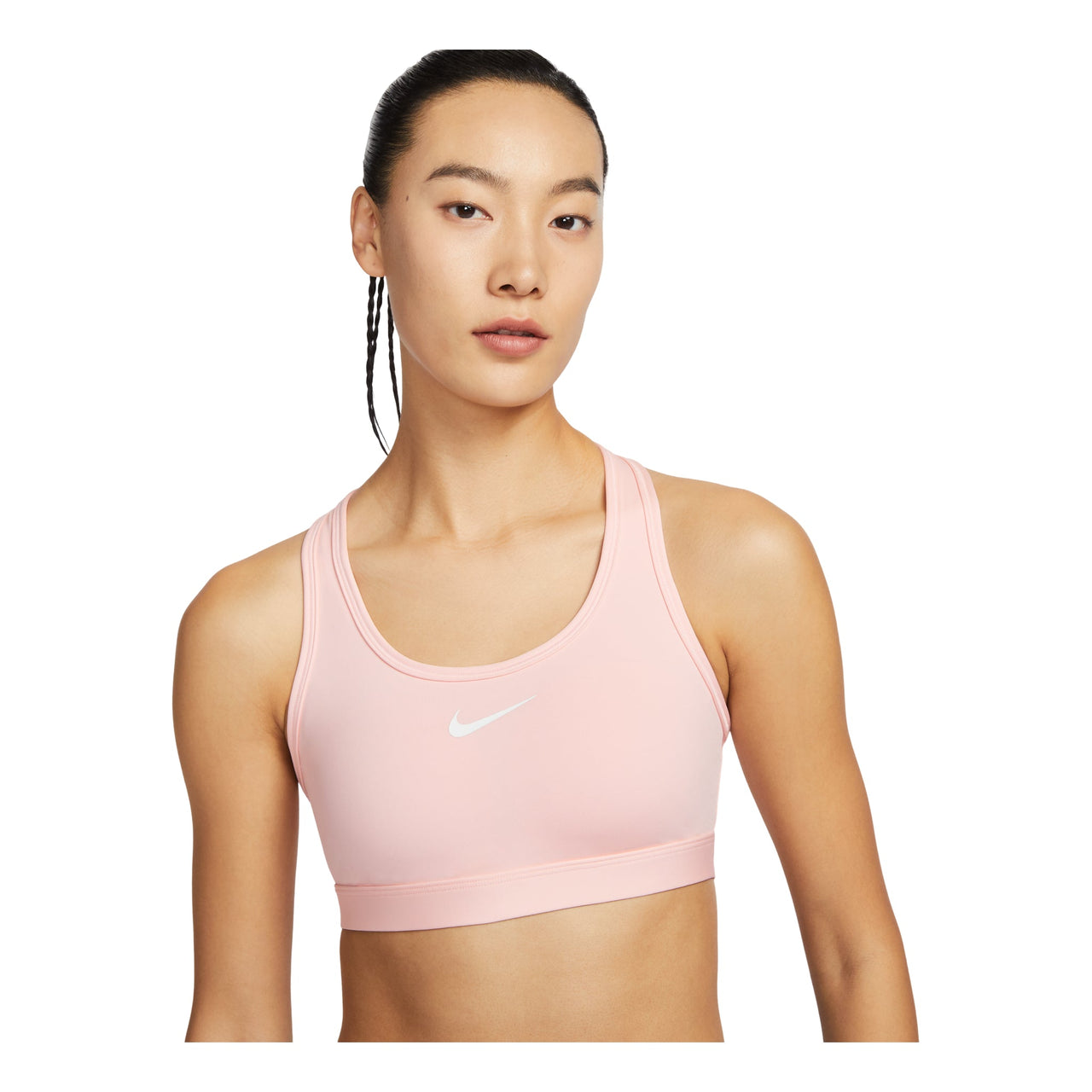 (WMNS) Nike Swoosh Medium Support Padded Sports Bra Asia Sizing 'Pink' DX6822-608