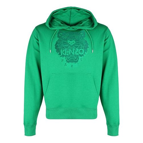 Men's KENZO SS21 Tiger Head Embroidered Green FB55SW3174XF-56